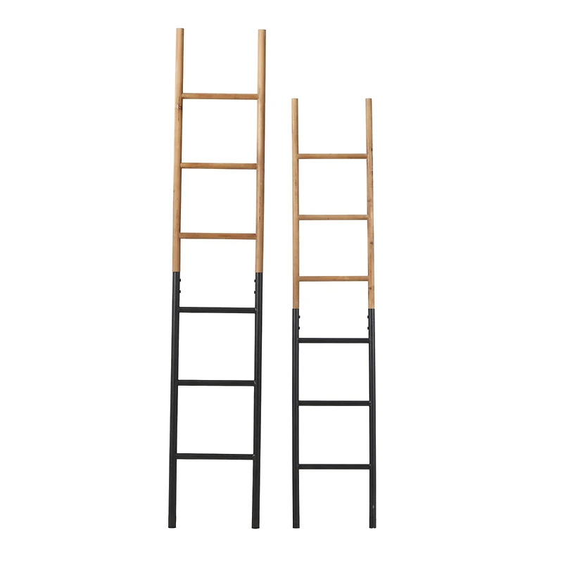 Brown Metal Industrial Ladder Set