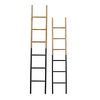 Brown Metal Industrial Ladder Set