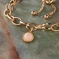 Round Rose Quartz Charm by Bead Landing™