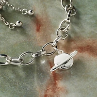 Silver Plated Planet Charm by Bead Landing™