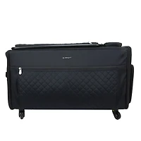 Everything Mary Black Jumbo Rolling Craft Tote