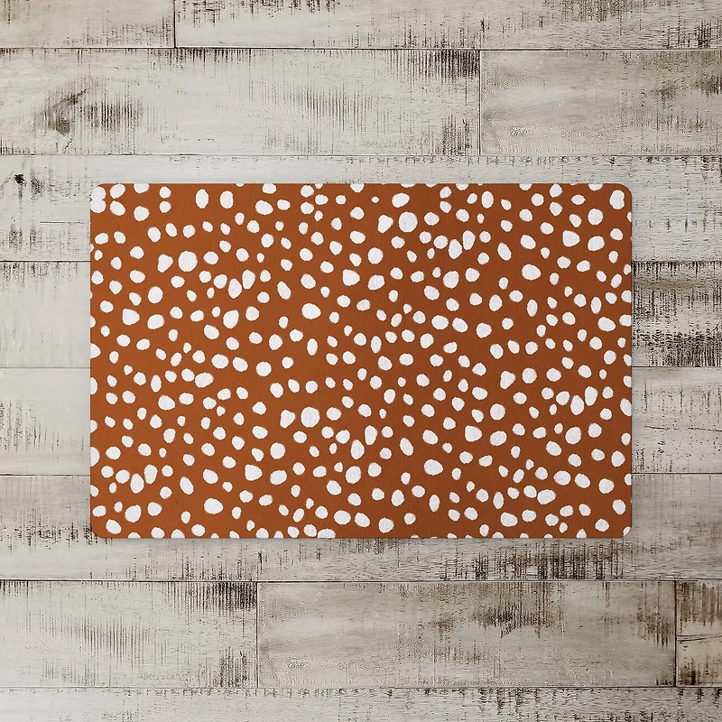 Terracotta Spots 27" x 18" Floor Mat