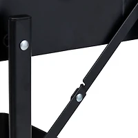 Honey Can Do Black 3-Tier Folding Cart with Wheels