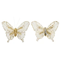 8 Packs: 3 ct. (24 total) Glitter Butterfly Embellishments by Ashland