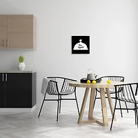 Stupell Industries Bon Appetit Phrase Mustache Chef Modern Design Framed Wall Art