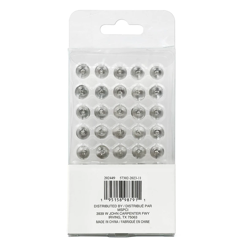 8 Packs: 150 ct. (1,200 total) Silver Thumb Tacks by B2C®