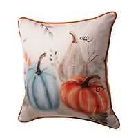 Glitzhome® Faux Burlap Pumpkin Pillow Cover