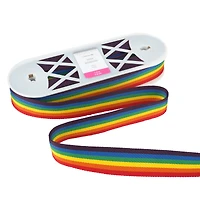 1.5" Rainbow Stripes Belting Ribbon by Celebrate It®