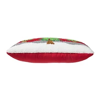 Glitzhome® 18" Hooked Bent Trees Pillow