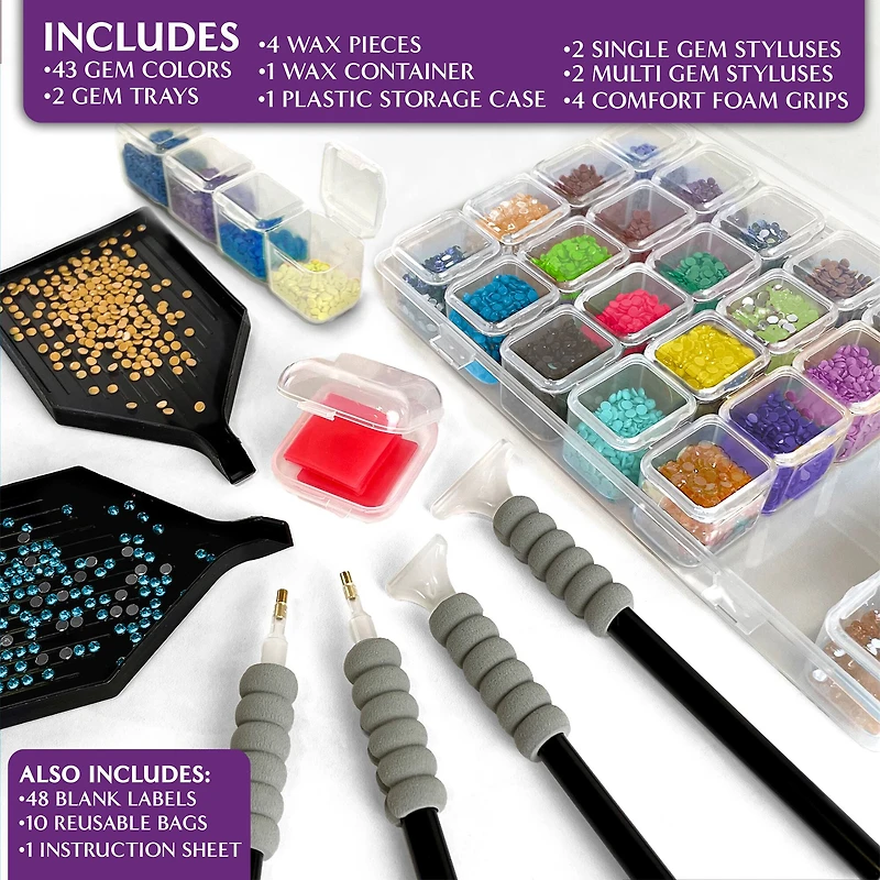 ArtSkills® Brilliant Art Highland Cow Stretched Canvas Diamond Painting Kit