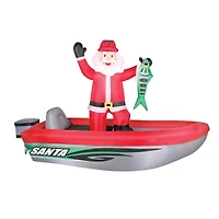 10ft. Airblown® Inflatable Fishing Santa