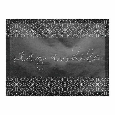 Stay Awhile Flowers 18" x 14" Cotton Twill Placemat