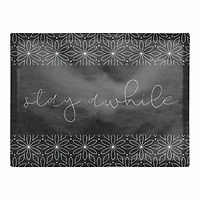 Stay Awhile Flowers 18" x 14" Cotton Twill Placemat
