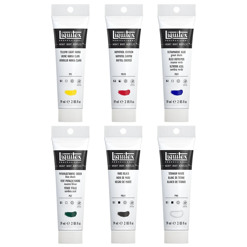 Liquitex® Heavy Body Acrylic™ Classic 6 Paint Set 