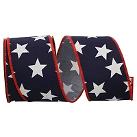 The Ribbon Roll 2.5" x 10yd. Wired Large Stars Ribbon