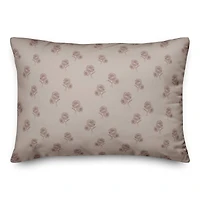 Delicate Floral Throw Pillow