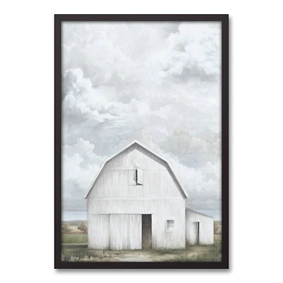 Big Sky Barn 20" x 30" Black Framed Canvas