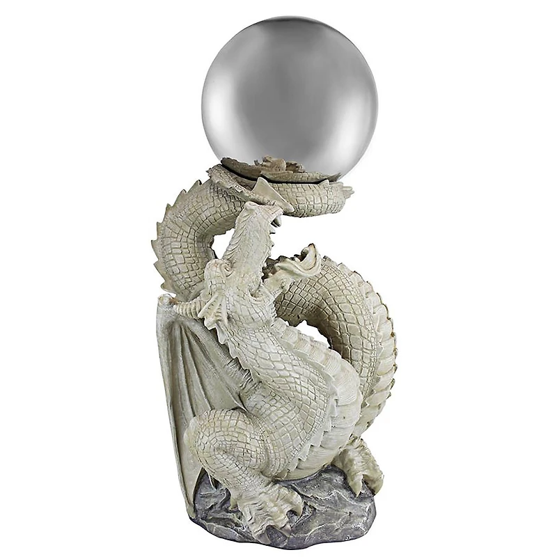 Design Toscano Sir Sagremor's Dragon Sculpture with Gazing Orb