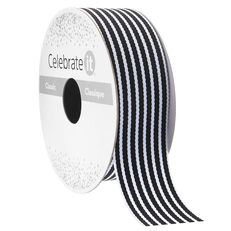 1" x 5yd. Striped Ribbon by Celebrate It® Classic