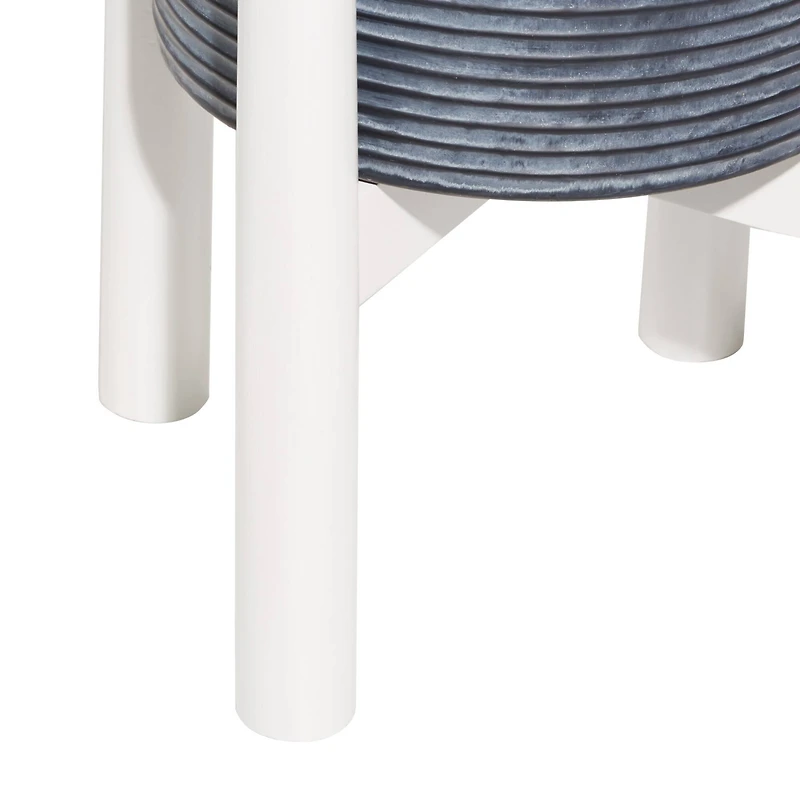 Black Metal Boho Planter Set