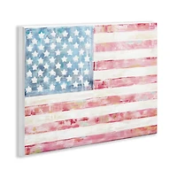 Stupell Industries Patriotic Brushed Flag Wall Plaque Art