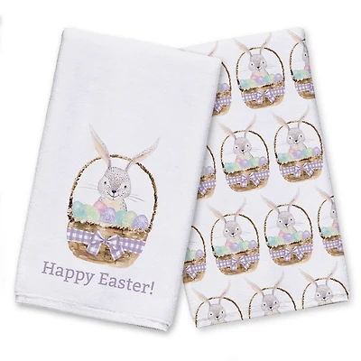 Easter Basket Tea Towel - Set of 2