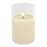4" x 6" LED Glass Wax Flickering Candle by Ashland