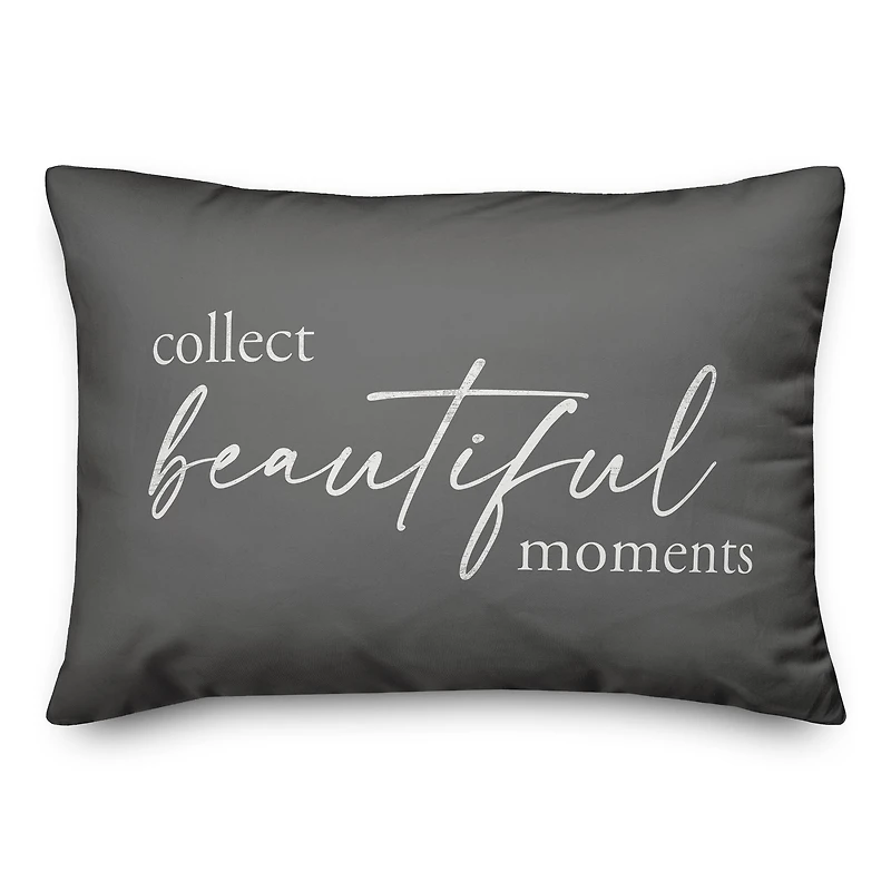 Collect Beautiful Moments 20" x 14" Throw Pillow