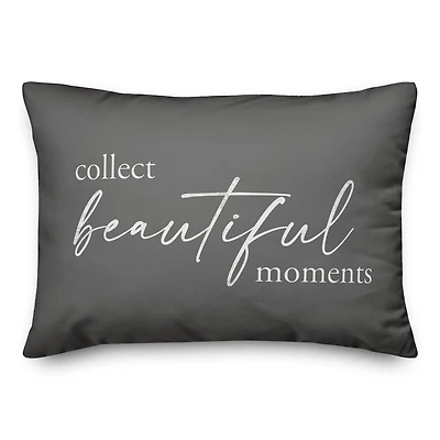 Collect Beautiful Moments 20" x 14" Throw Pillow