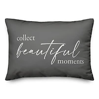 Collect Beautiful Moments 20" x 14" Throw Pillow