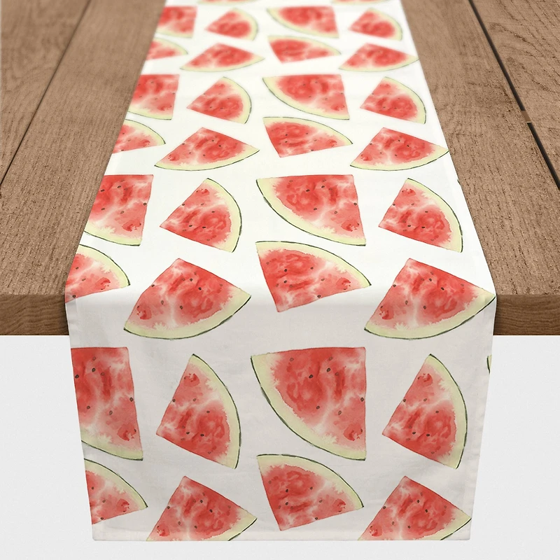 Watermelon Pattern 16" x 72" Cotton Twill Runner