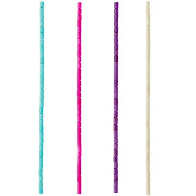 Bright Reconstituted Tube Beads, 5mm by Bead Landing™