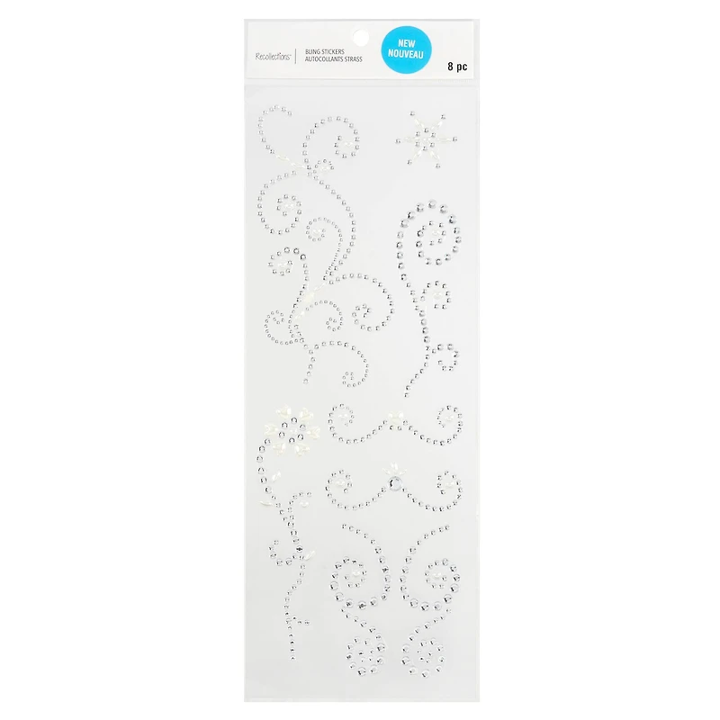 Clear Pearl Border Bling Stickers by Recollections™