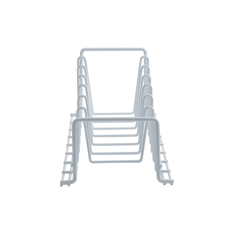 Organize It All White Deluxe Lid & Plates Organizer