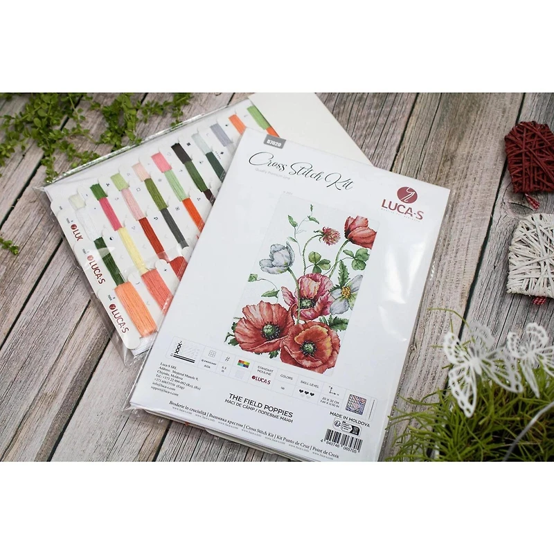 Luca-S The Field Poppies Counted Cross Stitch Kit