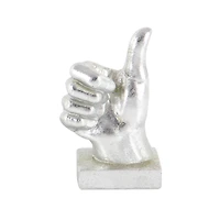 CosmoLiving by Cosmopolitan Silver Hand Sculpture Set