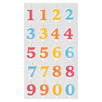 12 Pack: Birthday Number Candle Puffy Stickers by Recollections™