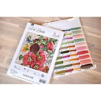 Luca-s Summer Flowers Counted Cross Stitch Kit