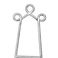 14" Gray Metal Traditional Easel