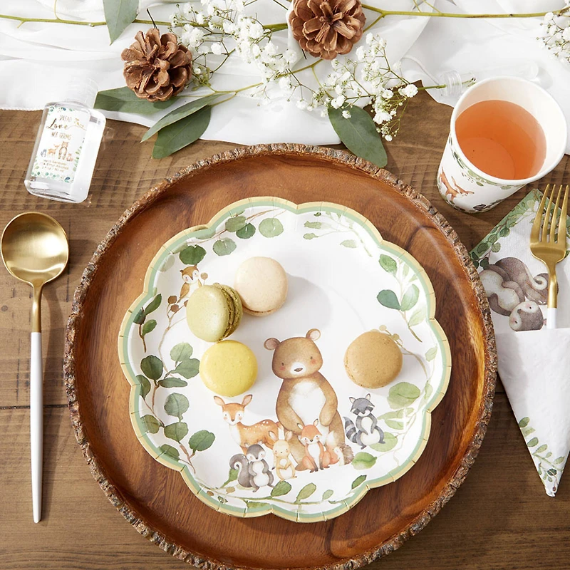 Kate Aspen® 9" Woodland Baby Premium Paper Plates, 32ct.
