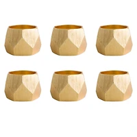 DII® Gold Triangle Band Napkin Rings, 6ct.