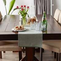 DII® 72" Chambray Ribbed Cotton Table Runner