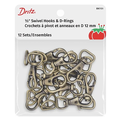 Dritz® Swivel Hooks & D-Rings