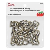Dritz® Swivel Hooks & D-Rings
