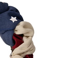 20" Americana Stars & Stripes Burlap Wreath