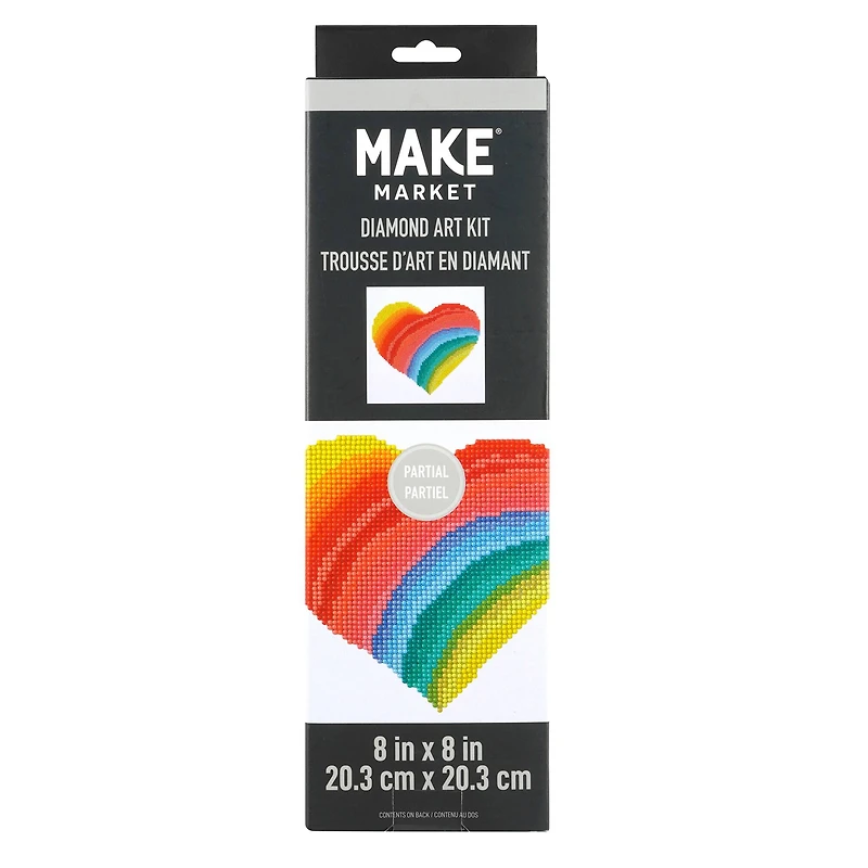 Rainbow Heart Diamond Art Kit by Make Market®