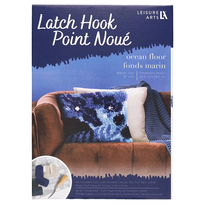 Leisure Arts® Ocean Floor Latch Hook Kit