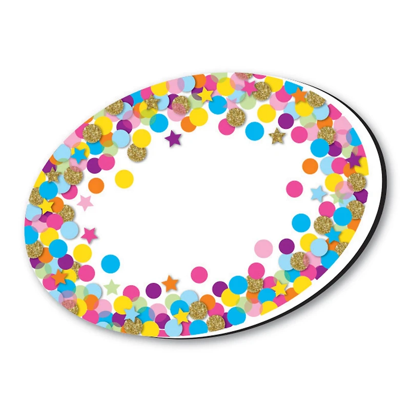 Ashley Productions Oval Confetti Magnetic Whiteboard Eraser, 6ct.