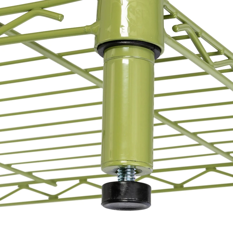 Honey Can Do Olive Adjustable 5-Tier Shelves