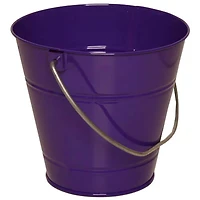 JAM Paper Small Purple Metal Pail Bucket, 6ct.
